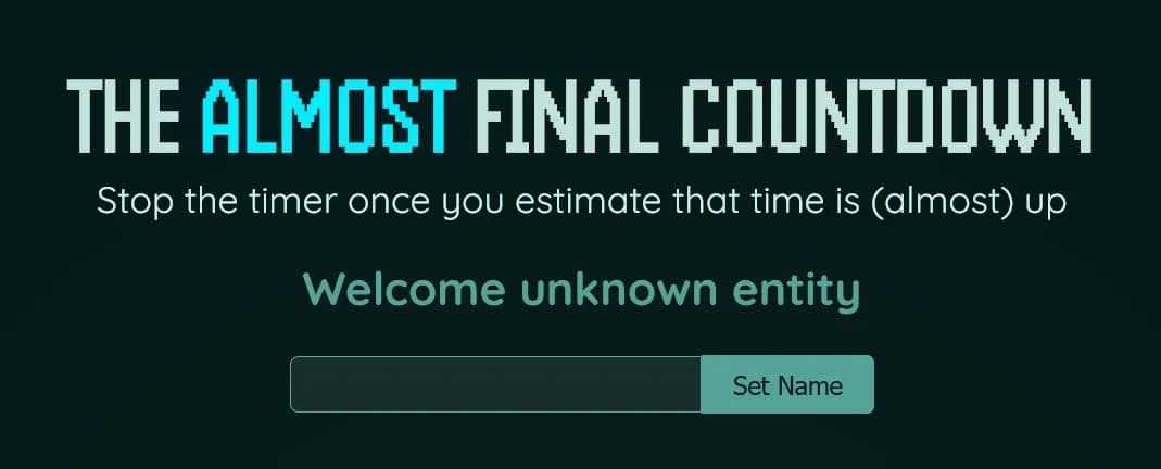Timer Challenge